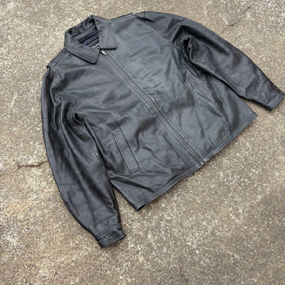 90s WILSONS シングルライダースジャケット　ライナー付き