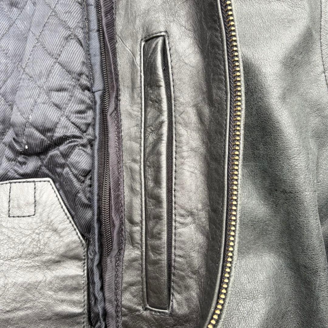 90s WILSONS シングルライダースジャケット　ライナー付き