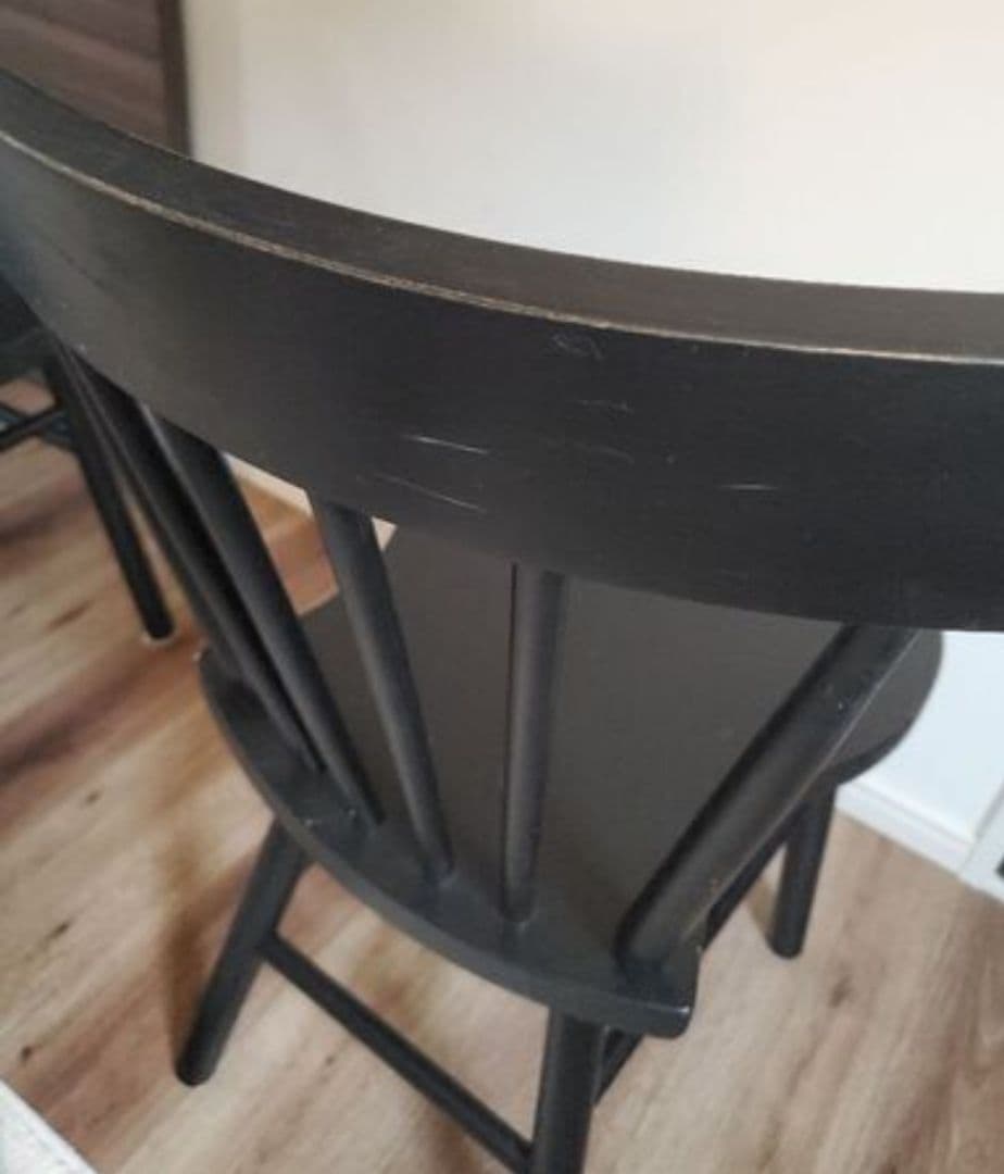IKEAブラック ダイニングチェア 椅子 2脚