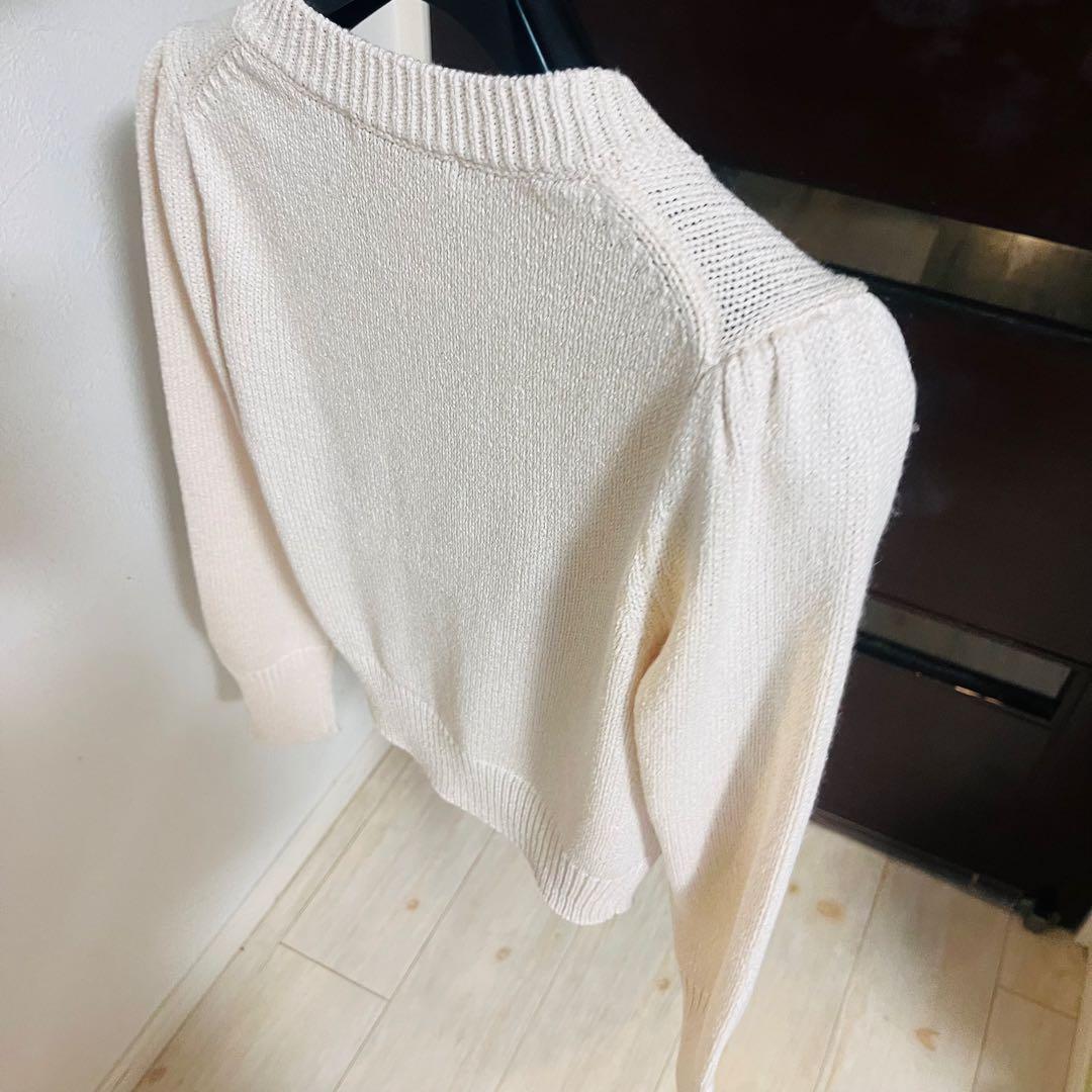 新品☆ANAYI ブライトリリヤーンクルーネック カーディガン/セオリー、23区