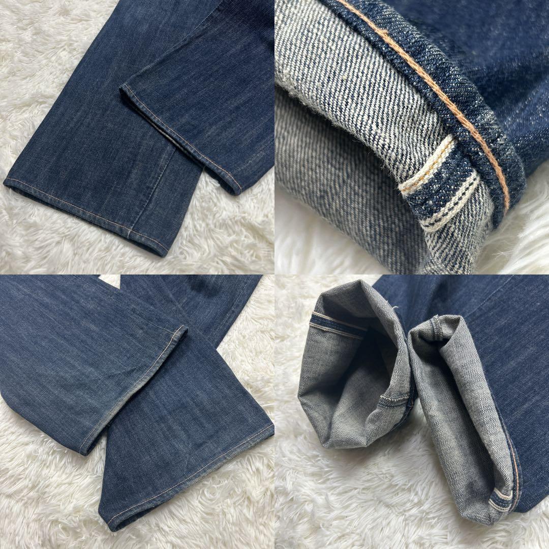 希少　ヤマネデラックス　1959 道楽　セルビッジ　ペンキ　股リベット　ワイド