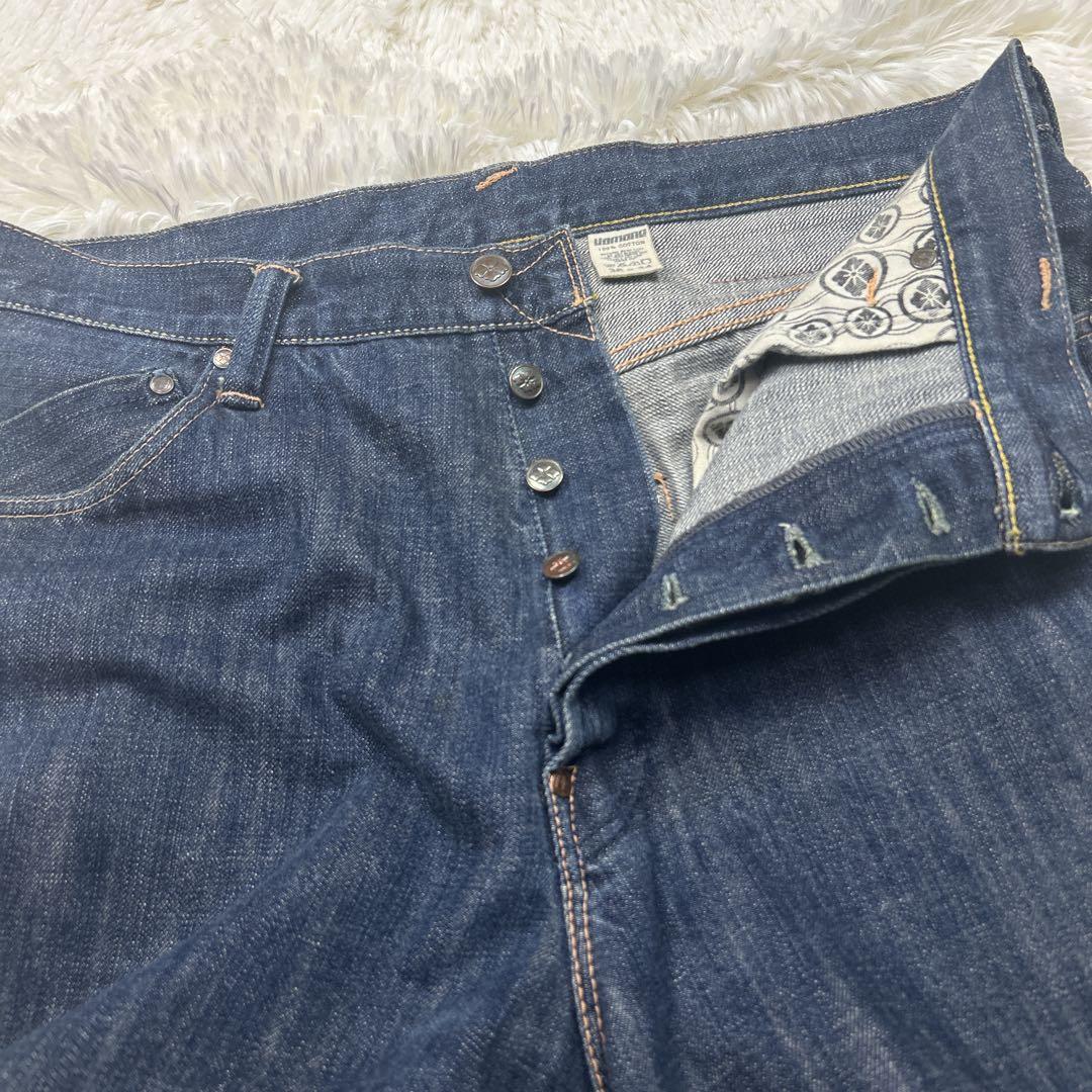 希少　ヤマネデラックス　1959 道楽　セルビッジ　ペンキ　股リベット　ワイド