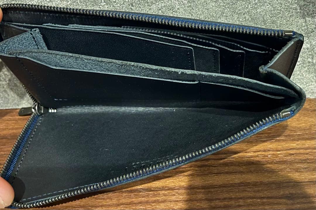 STATUSY il modo ZIP イルモードジップ 長財布 ネイビー 紺