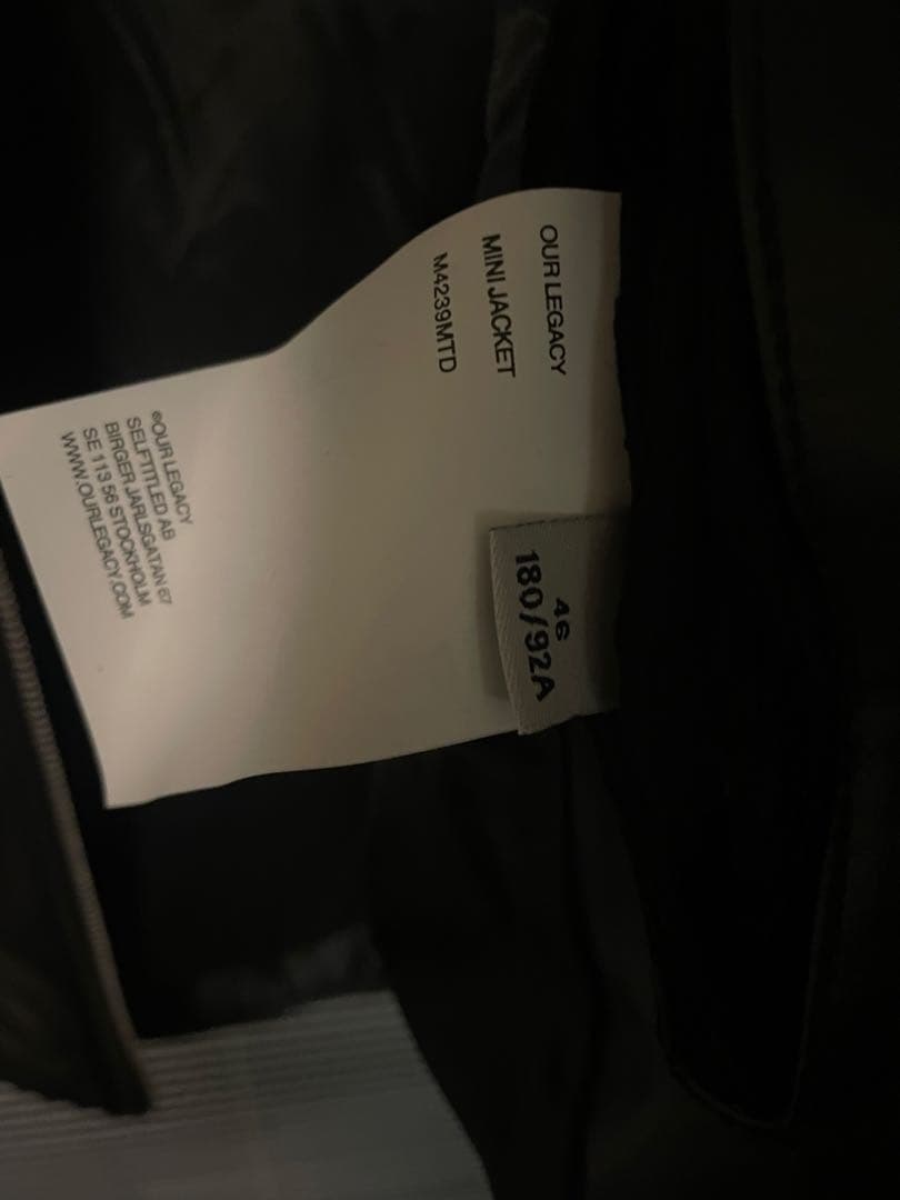 M*p様 OUR LEGACY ourlegacy mini leather j