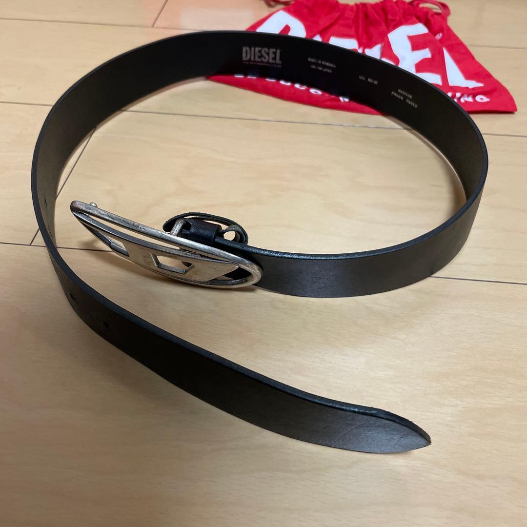 DIESEL ブラック ベルト 80/32 used加工
