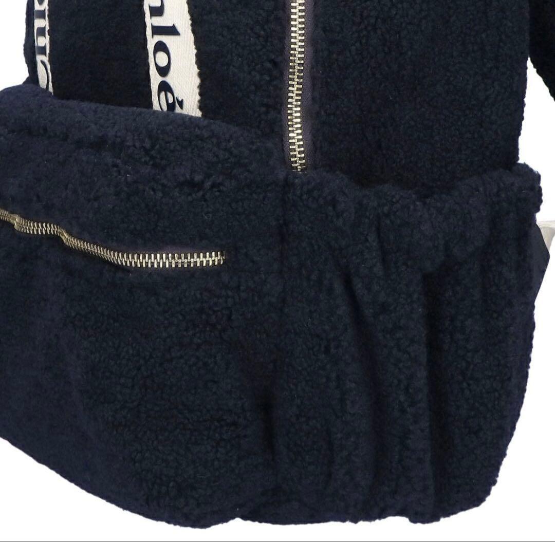 【新作】Chloé ボアリュック ネイビー 大人気 クロエ♡早い者勝ち