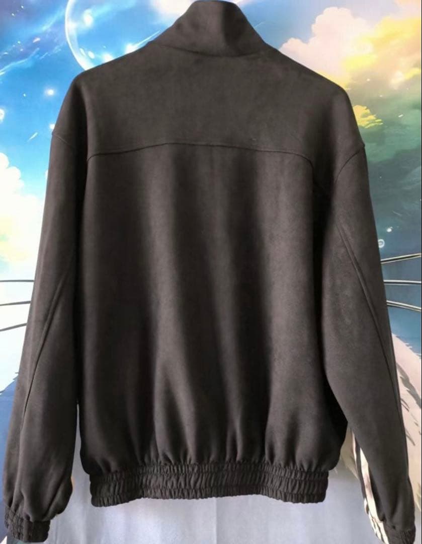 L 黒　adidas originals スエード トラックジャケット