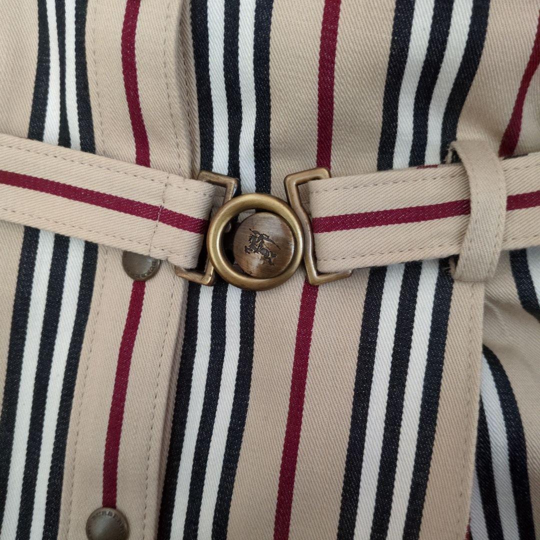 AmiBURBERRY ストライプ ノースリーブワンピース 160A