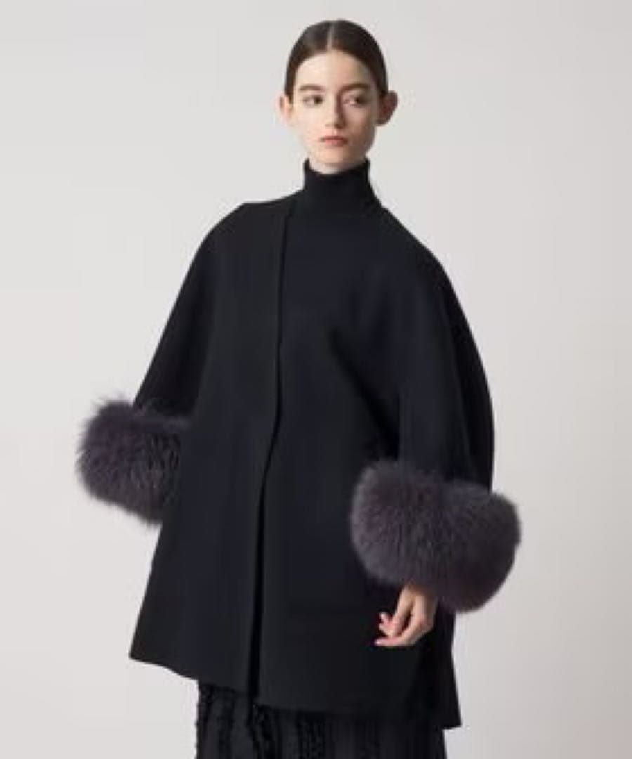 【極美品】DRAWER ビーバーケヌキファージャケット（NAVY）36