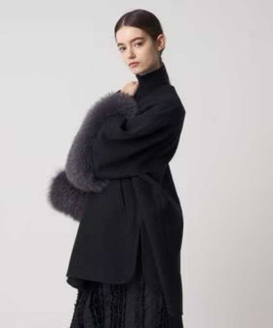 【極美品】DRAWER ビーバーケヌキファージャケット（NAVY）36