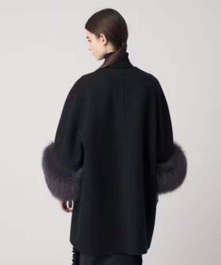 【極美品】DRAWER ビーバーケヌキファージャケット（NAVY）36