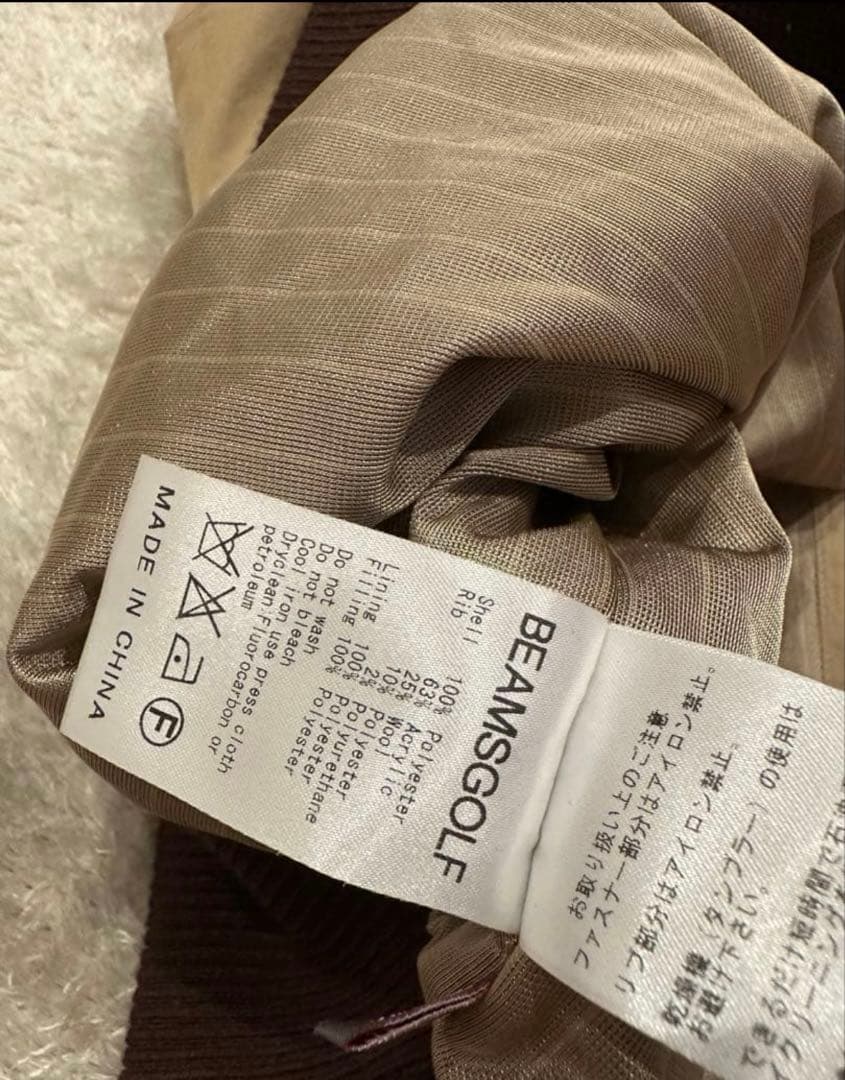 特大XL BEAMS GOLF ジャケット　ブルゾン　メンズ　中綿　ゴルフウェア