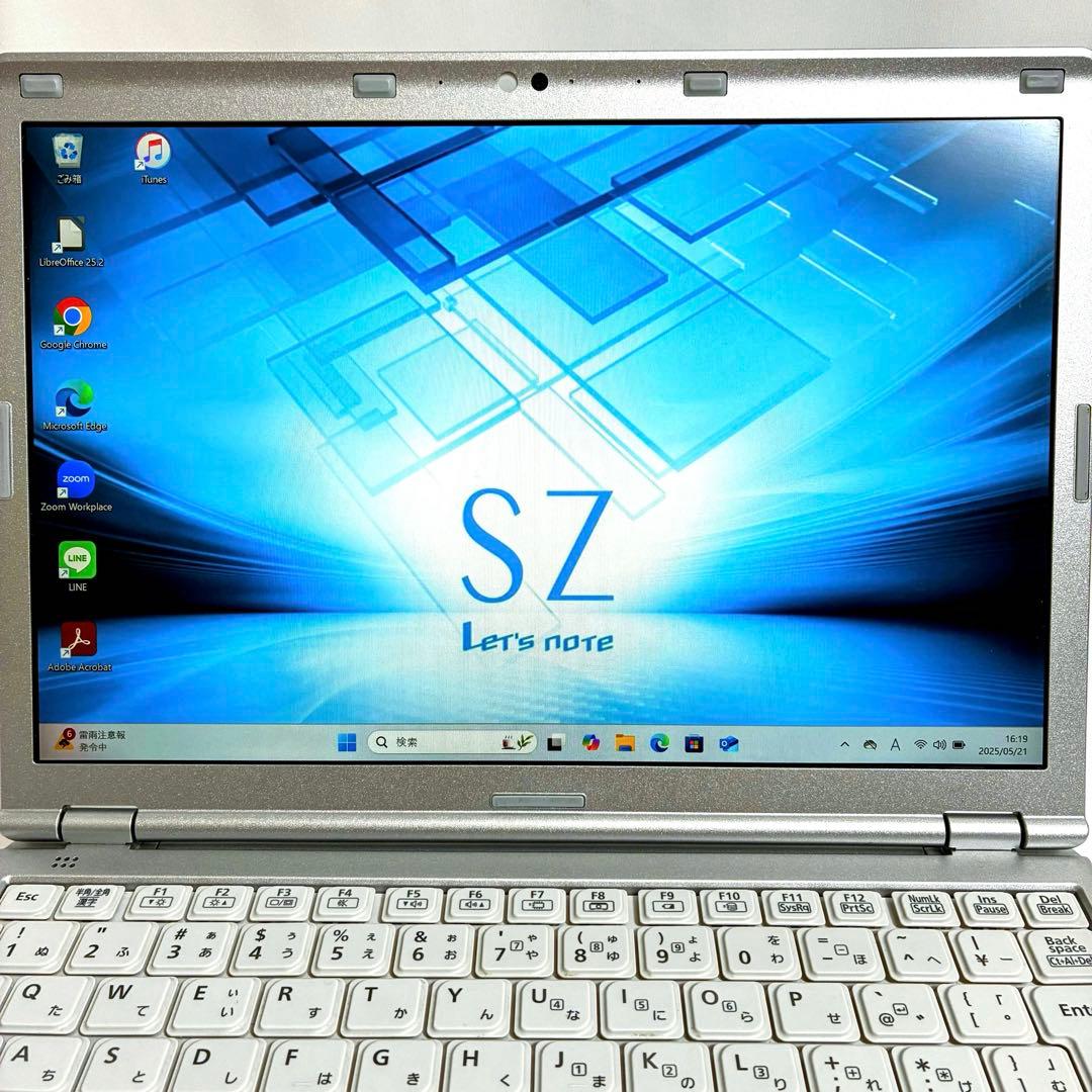 軽量849g✨パナソニックLet’snote i5/SSD128GB Win11