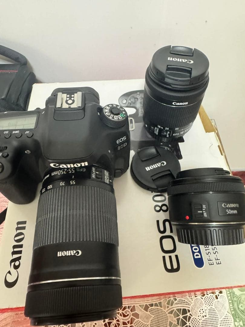 Canon EOS 80D ダブルズームキット 超美品 レンズ2本 キャノン