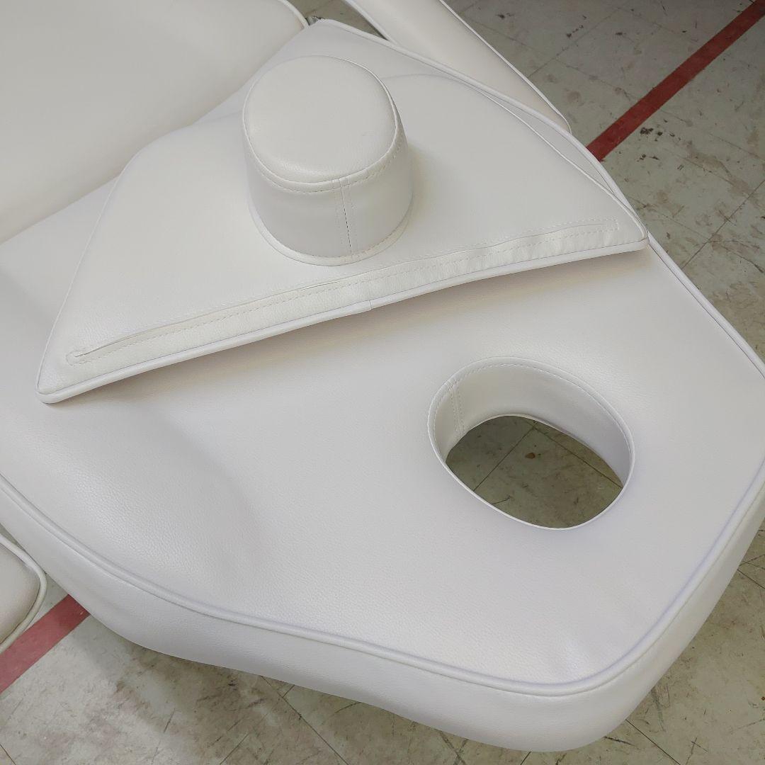 アイボリー マッサージチェア リクライニング機能 エステベッド 施術用セット