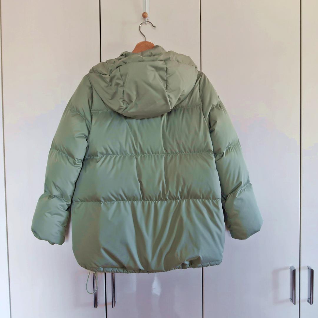 SLOBE IENA■ 2WAY ショートフードダウンジャケット■グリーン■36