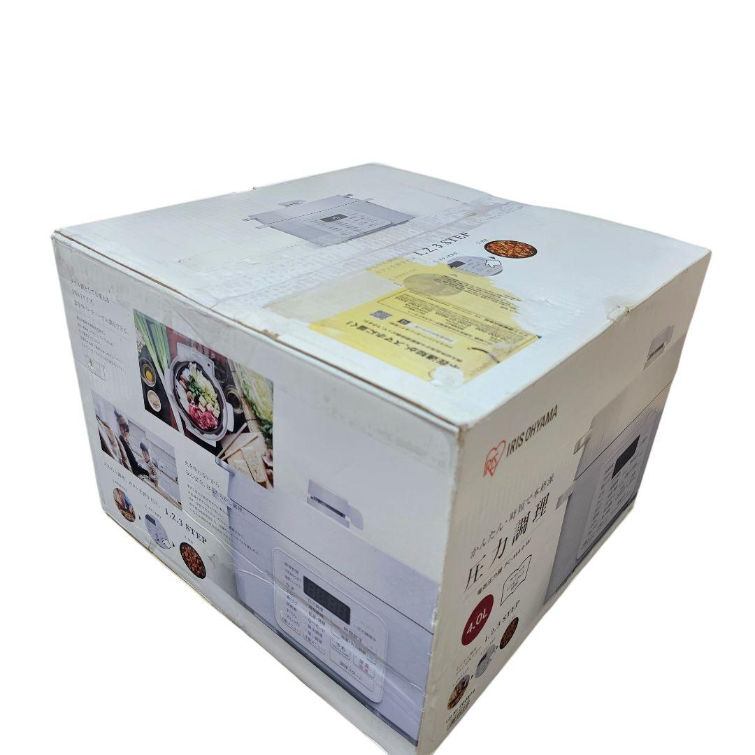 新品 IRIS OHYAMA 電気圧力鍋PC-MA4-W 4.0L 白