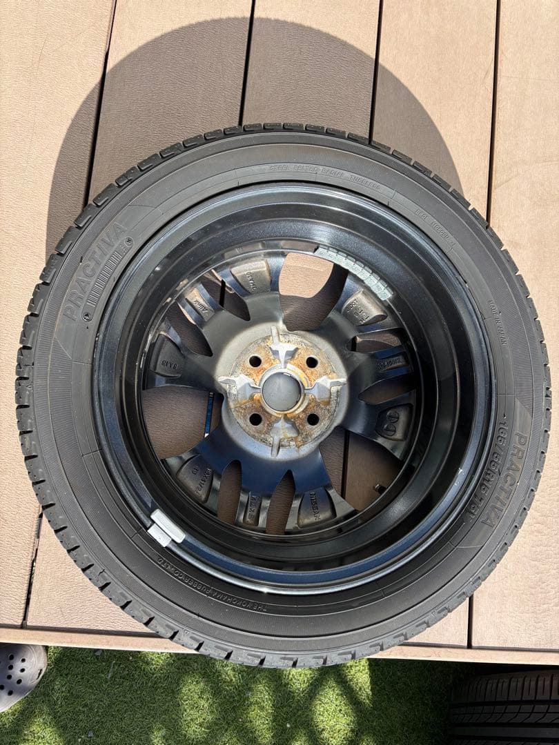 三菱 EKクロス 純正アルミホイール 溝ありタイヤ2024年 4本セット