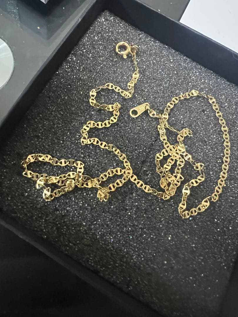 k18 ゴールドチェーン ネックレス アンカーチェーン　エルメス　ホーセンブース