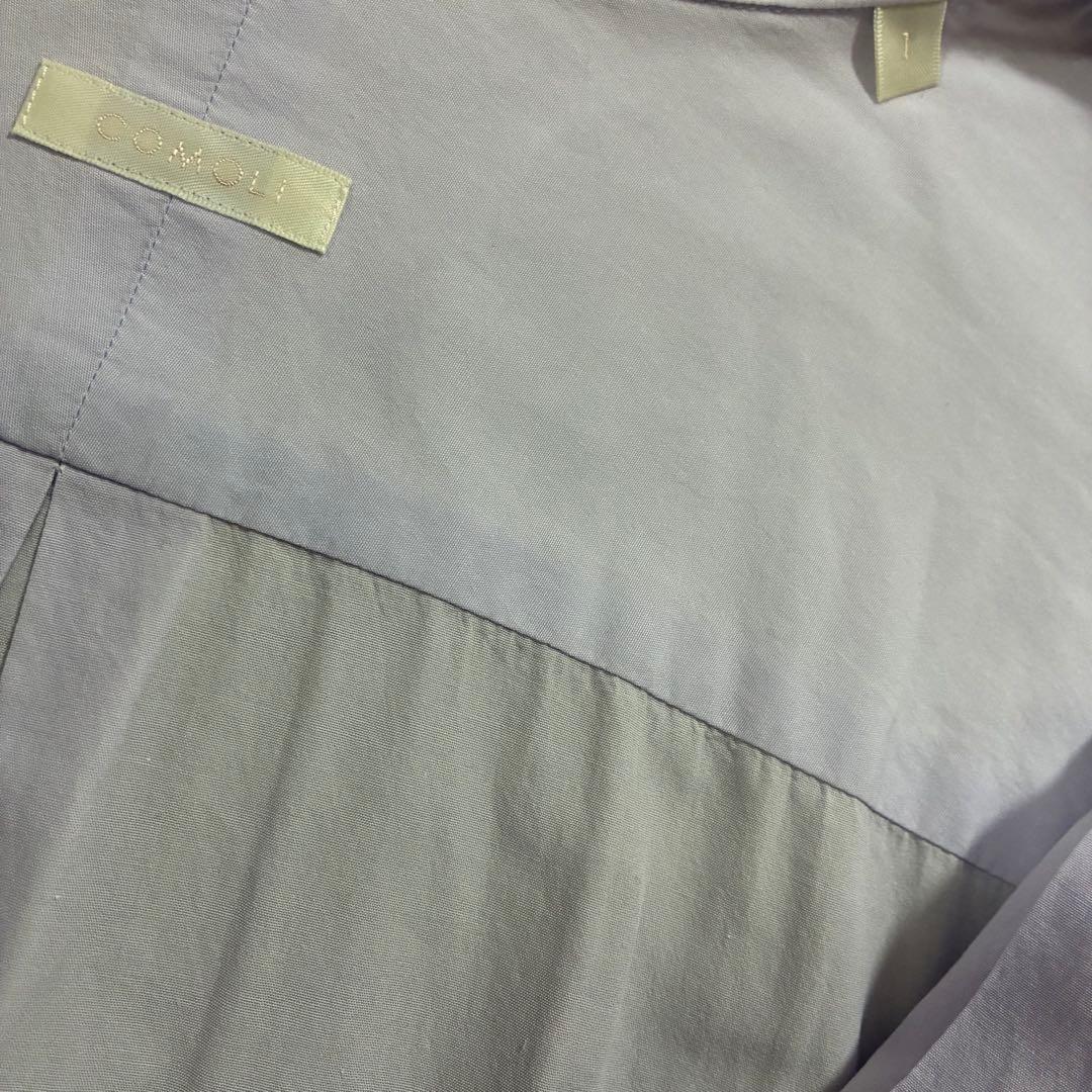 新型✨ 23ss コモリシャツ comoli サイズ1 水色