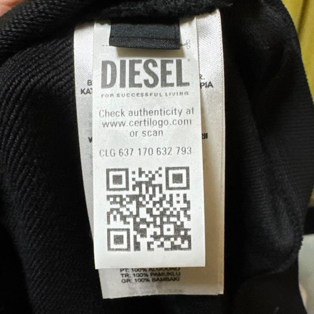 DIESEL ブラック ジップアップジャケット