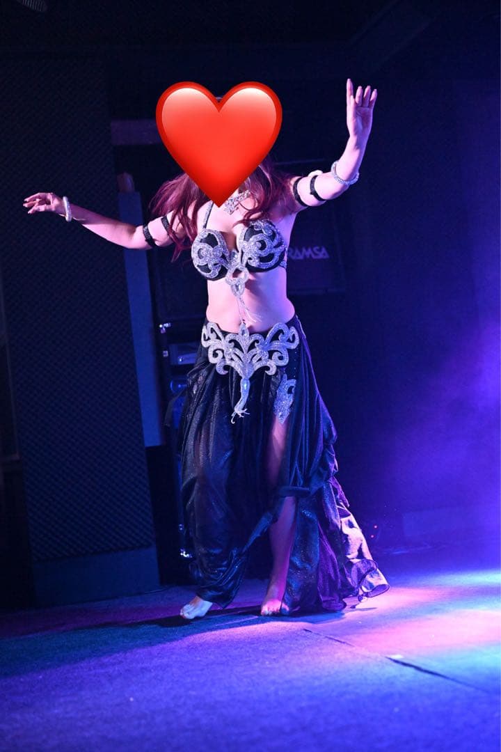 エレガントなベリーダンス衣装 ブラック