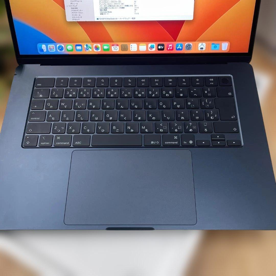 新品同様MacBook Air 15インチ M4チップ 512GB ミッドナイト