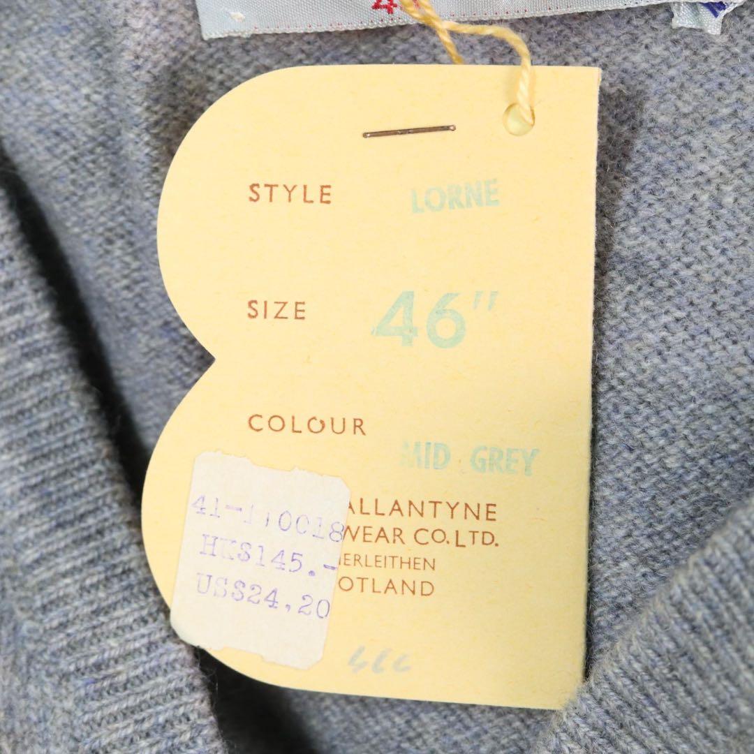 【旧タグ】Ballantyne カシミヤ100% Vネックセーター