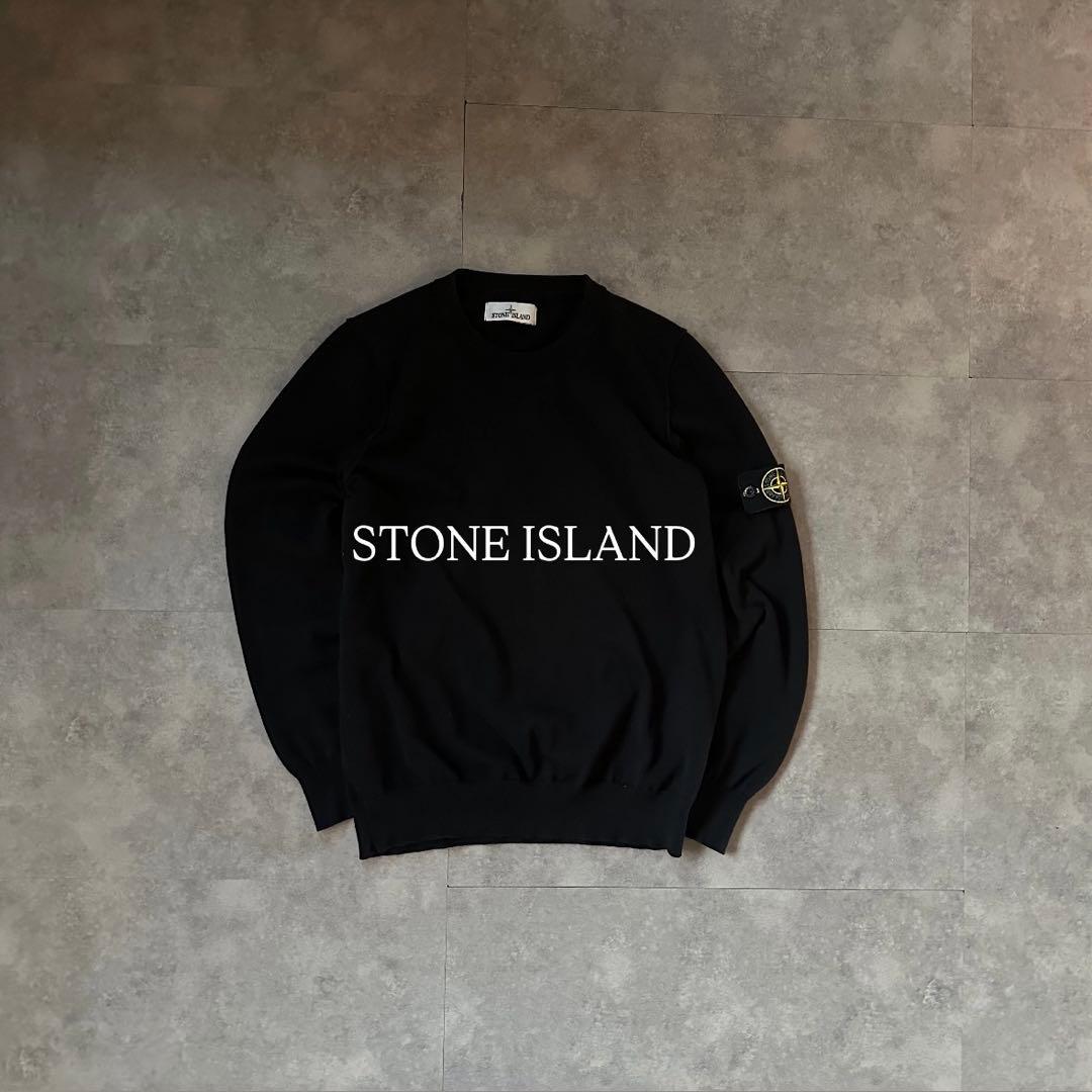 【着用一度のみ❗️】stone  リブニット　セーター　M黒