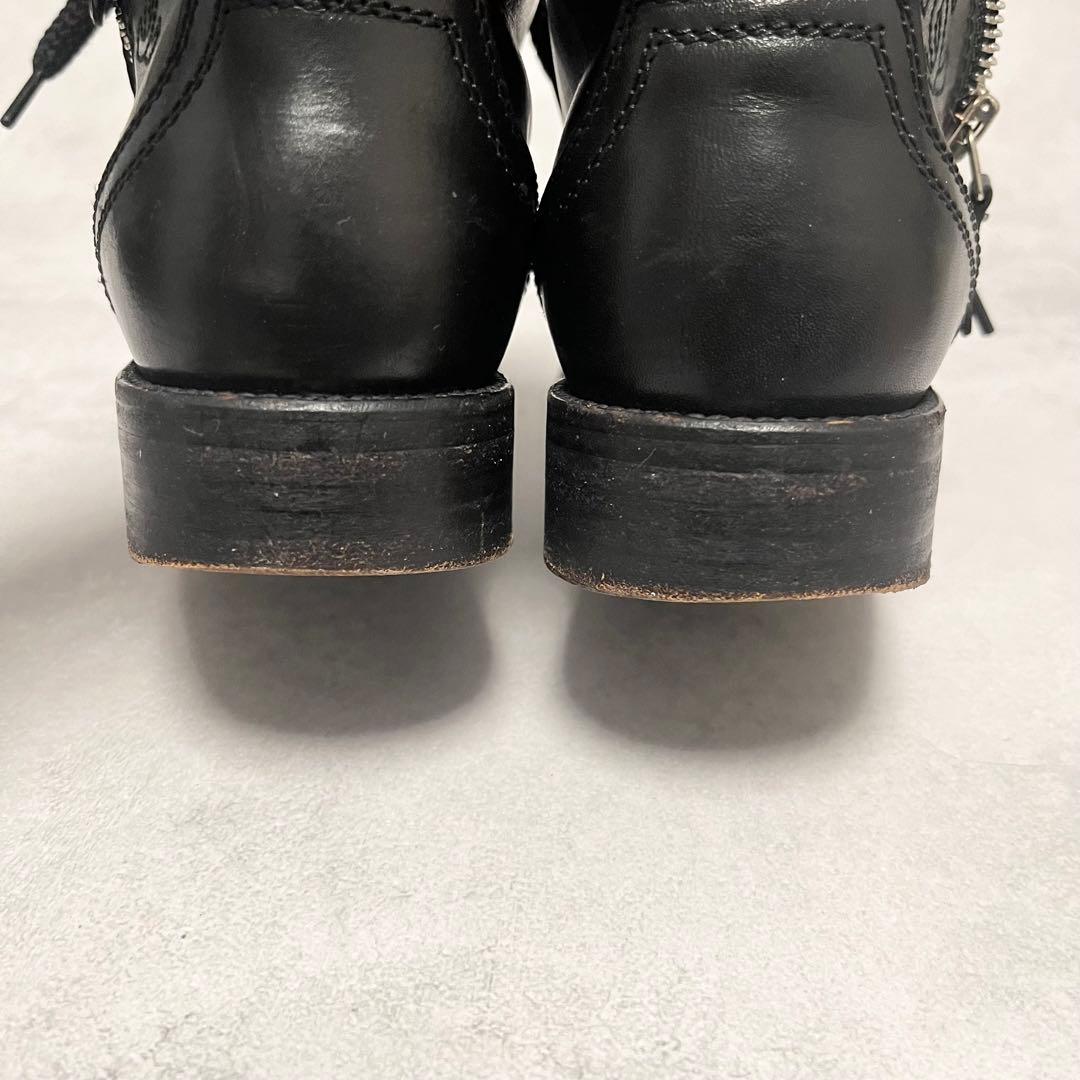 CHANEL ショートブーツ　ココマーク刺繍　サイドジップ　ツイード×レザー