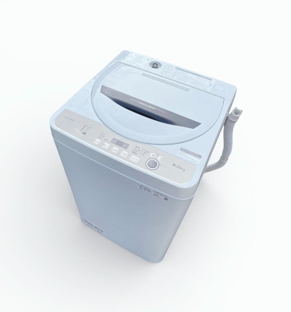 大阪京都限定 極美品 SHARP 洗濯機 6kg ES-GE6G-T 22年製