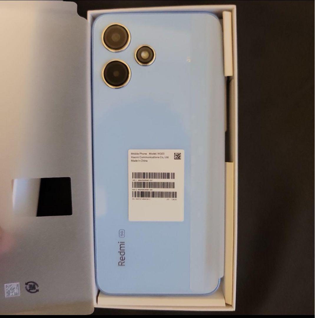 Xiaomi シャオミ Redmi 12 5G XIG03 スカイブルー