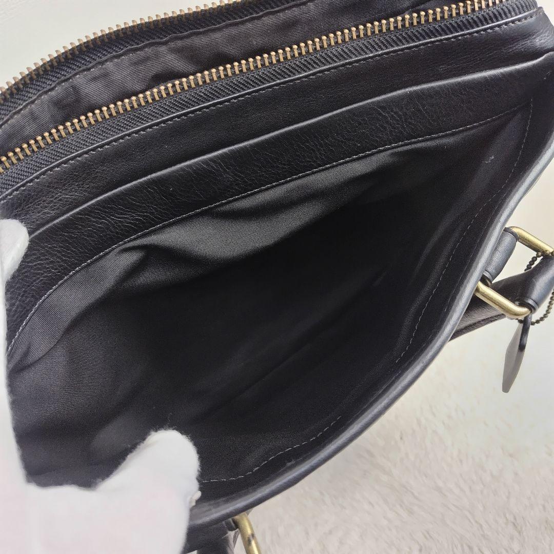 ✨美品✨COACH 近年モデル　ブリーフケース本革2way ブラックF71639