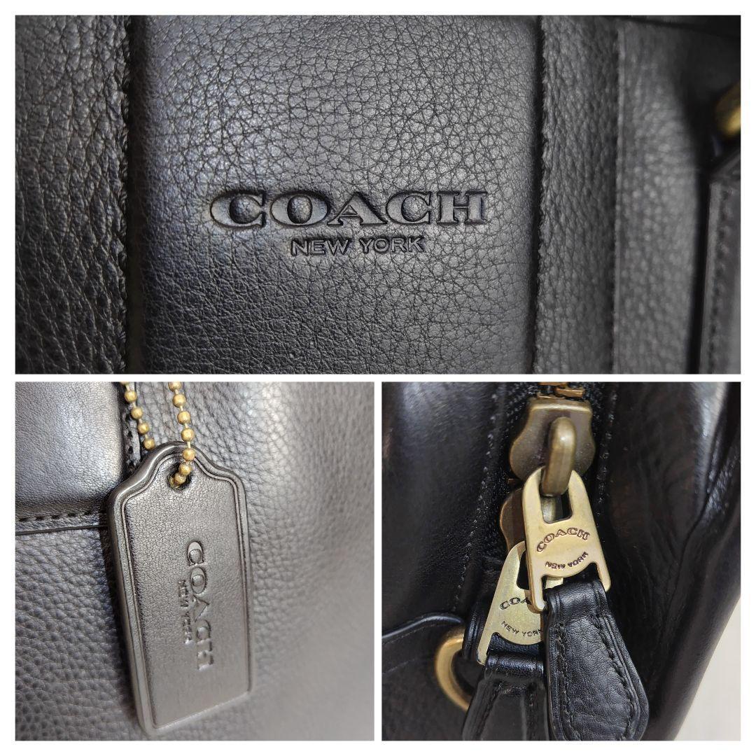✨美品✨COACH 近年モデル　ブリーフケース本革2way ブラックF71639
