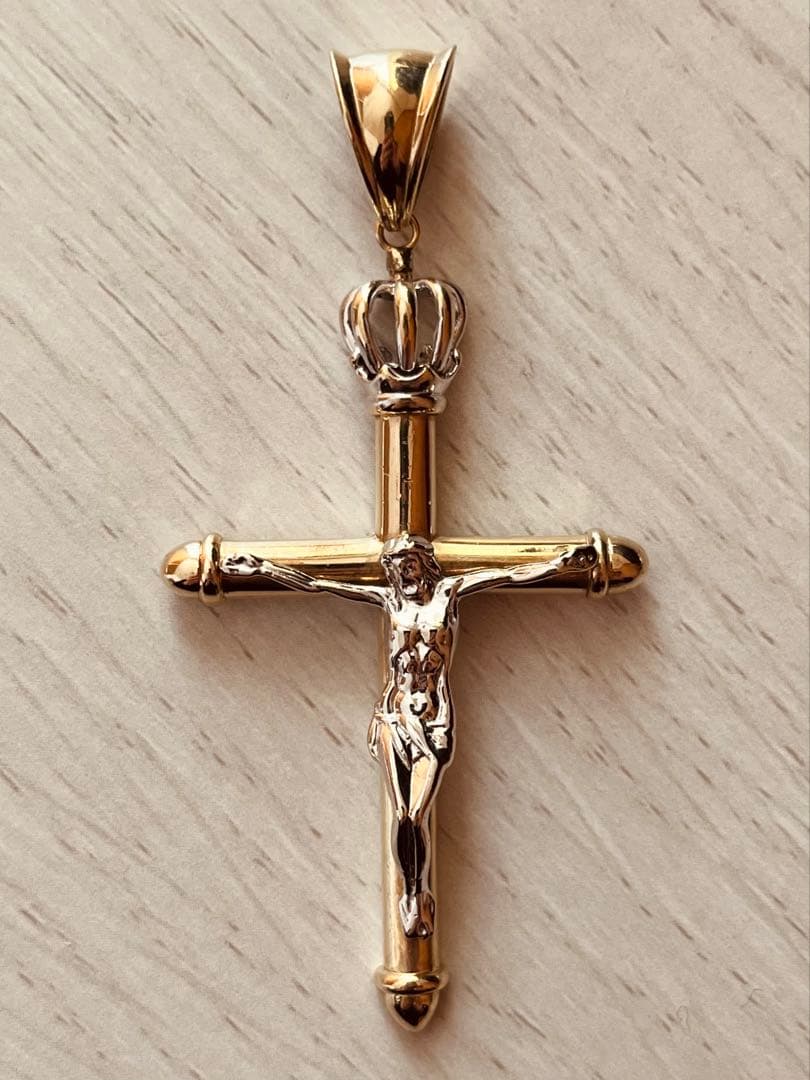 AVALANCHE 10K YG×WG キリスト 十字架　①