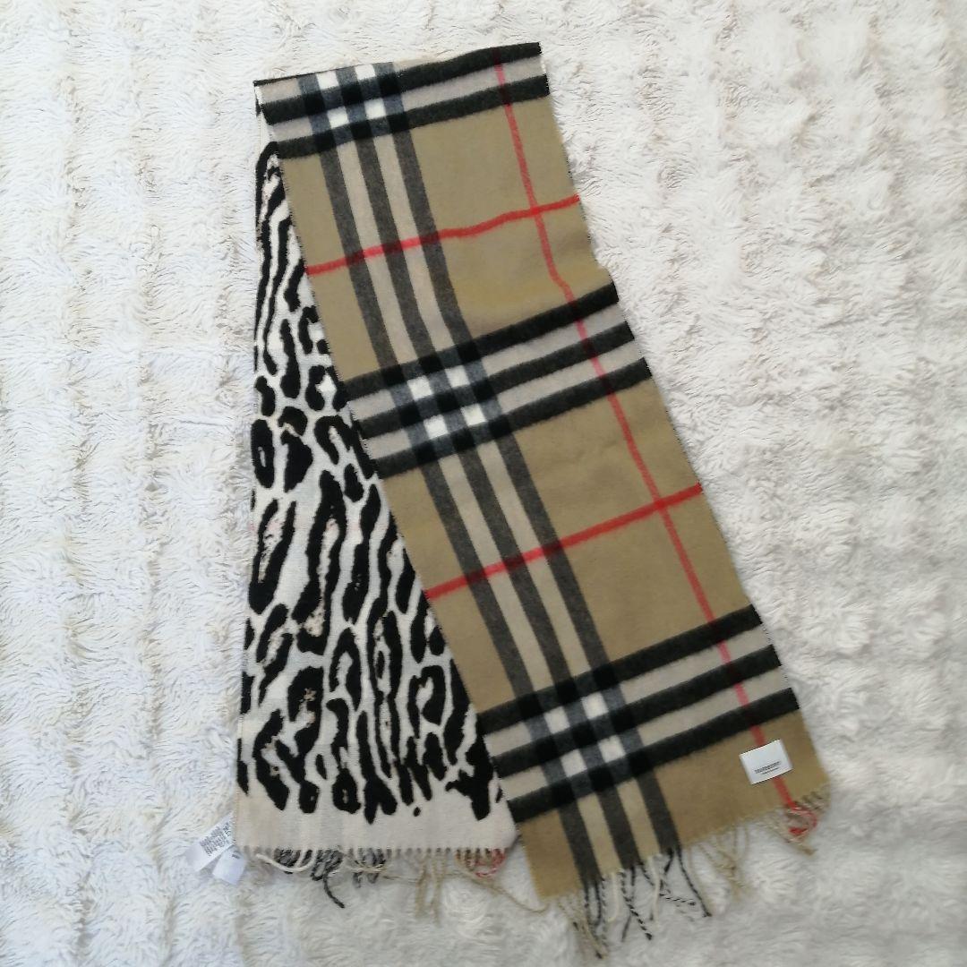 nbdsページ BURBERRY レオパード柄 ノバチェック カシミヤ