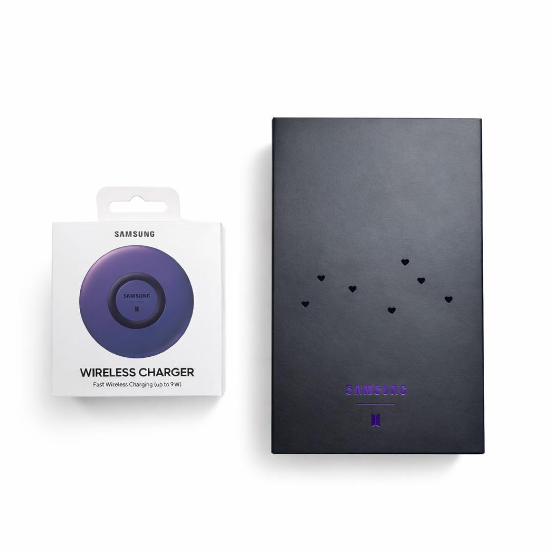 美品　BTS SAMSUNG イヤホン Buds ワイヤレス充電器