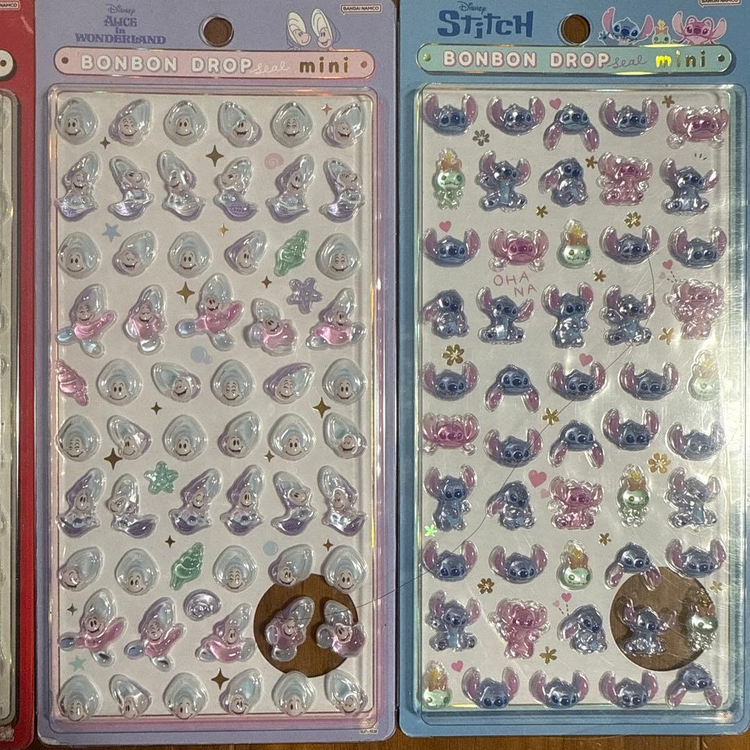 【正規品】ボンボンドロップシール　ミニ　ディズニー　 全8種　コンプリート