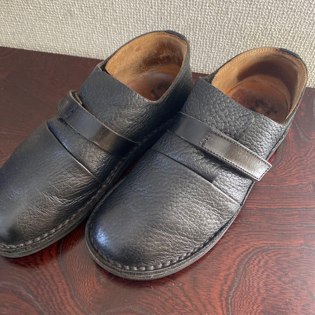 trippen トリッペン 鹿革 ベロクロ ディア レザー 37 黒