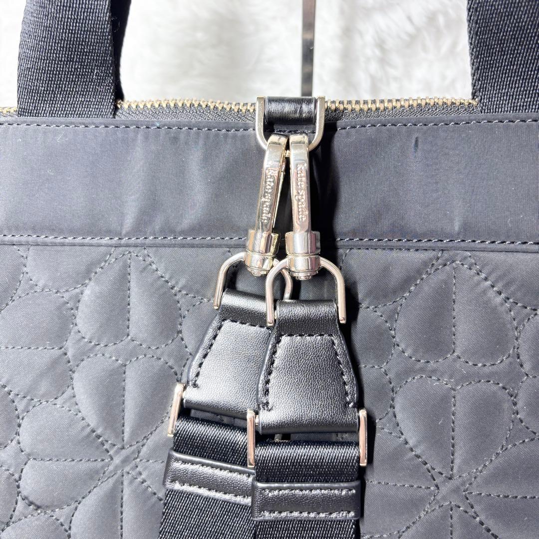 【美品】 大容量 ケイトスペード 3way リュック 黒 ブラック キルティング