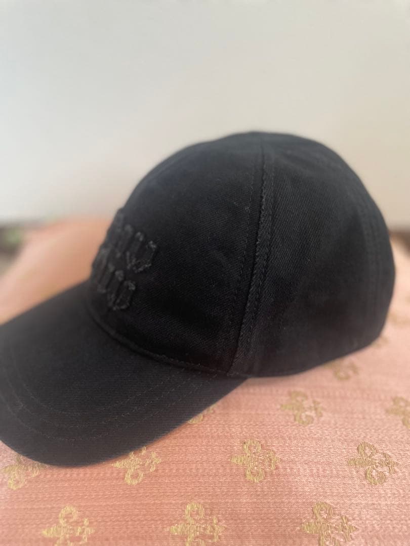 miumiu デニム ベースボールキャップ