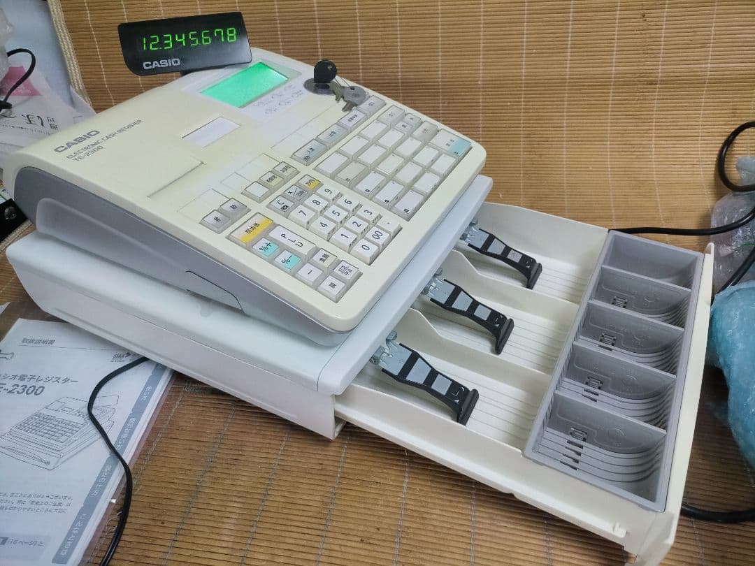 カシオレジスター　TE-2300　フル設定無料　コンパクト　003540