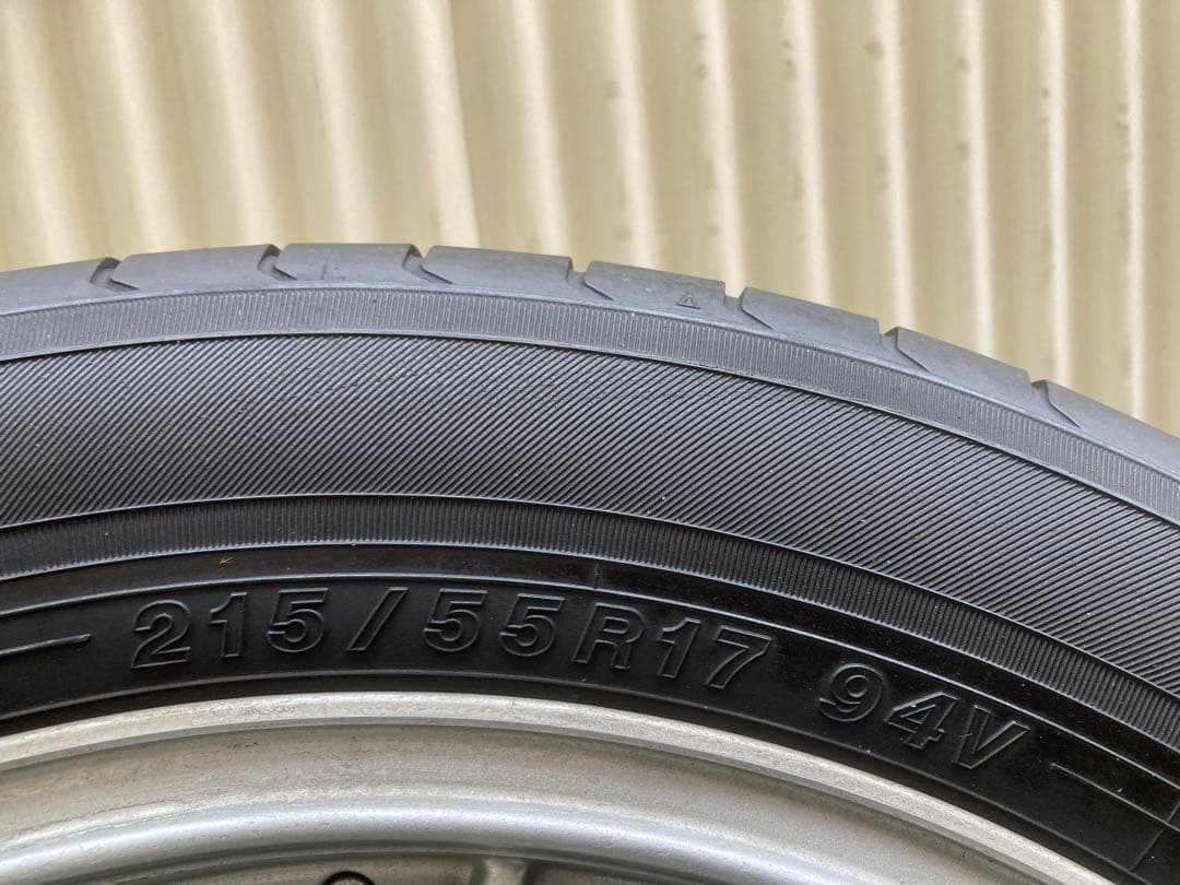 LEGZAS 17インチアルミ　タイヤバリ溝　ヨコハマ215/55R17