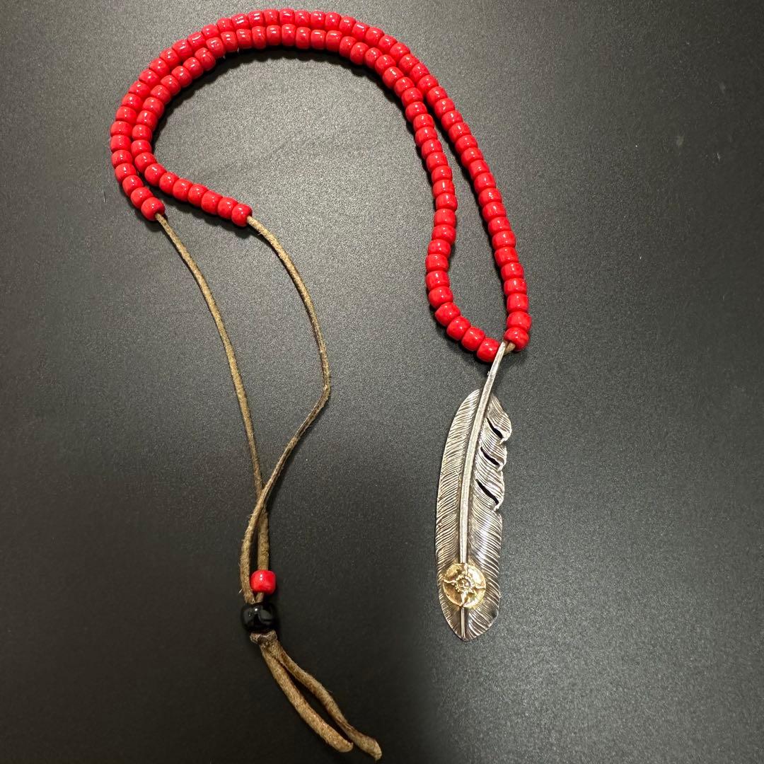 専用　FIRST ARROWS K18 太陽 メタル フェザー ネックレス L