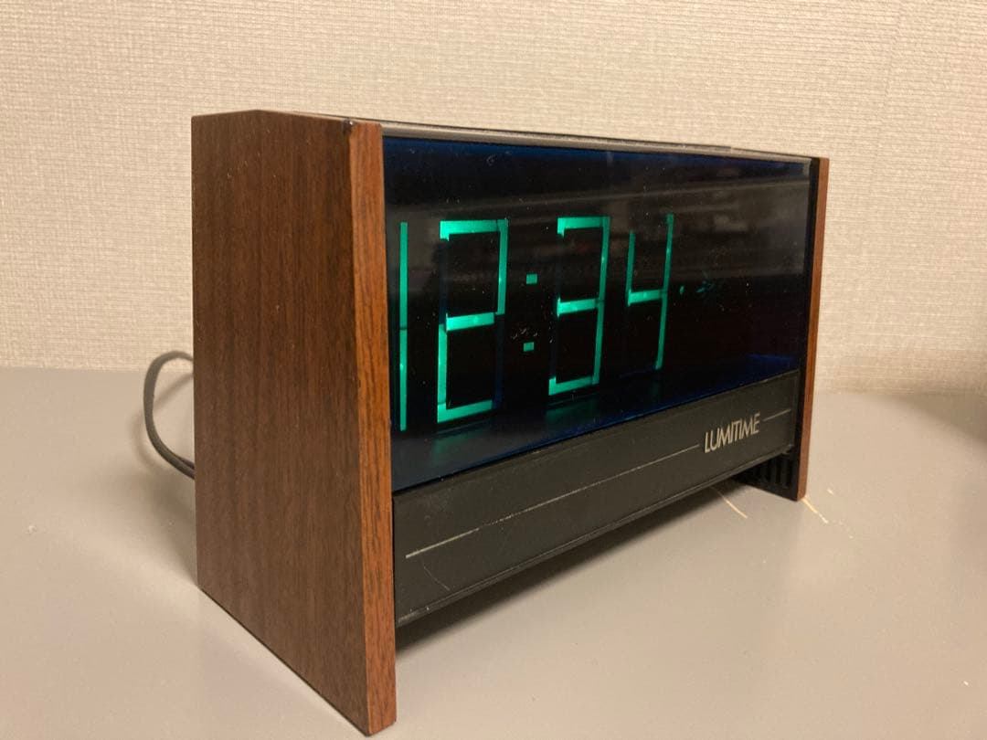 昭和レトロ　スペースエイジ　LUMITIME デジタル置時計 ルミタイム