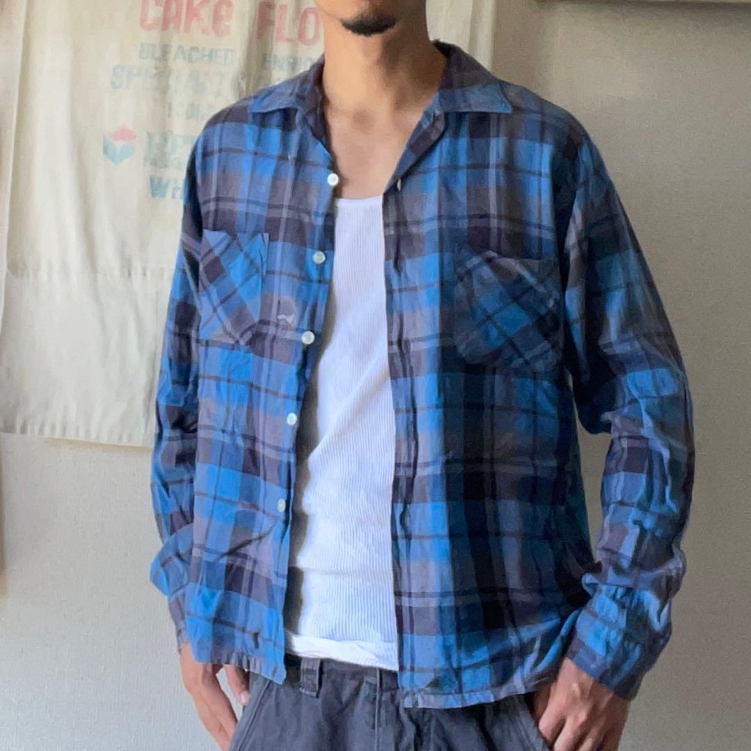 60’s Unknown Ombre Rayon Shirt 襤褸