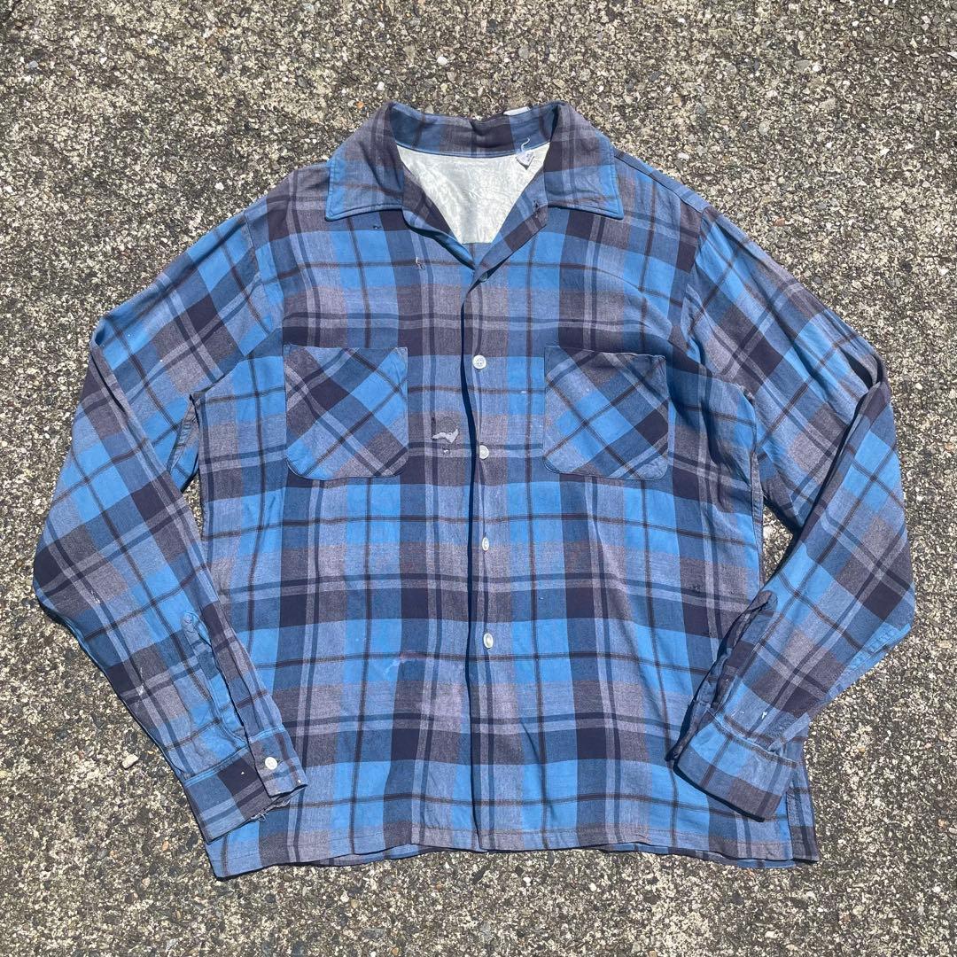 60’s Unknown Ombre Rayon Shirt 襤褸