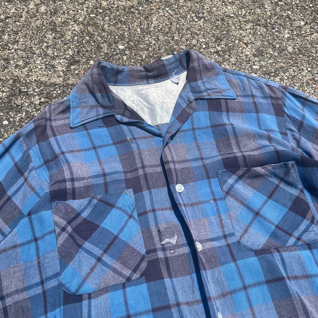 60’s Unknown Ombre Rayon Shirt 襤褸