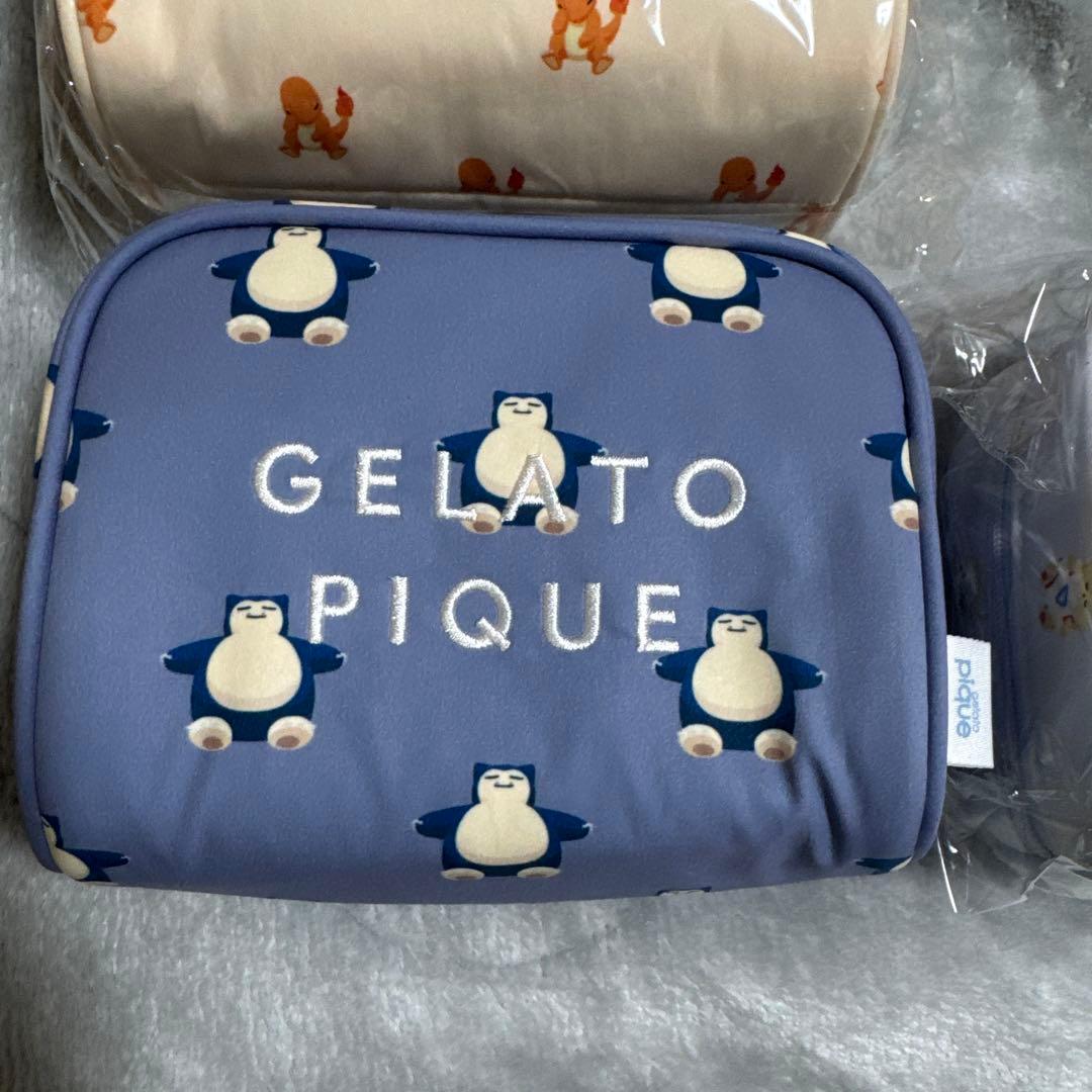 GELATO PIQUE ジェラピケ ポケモンスリープ 総柄ポーチ　セット