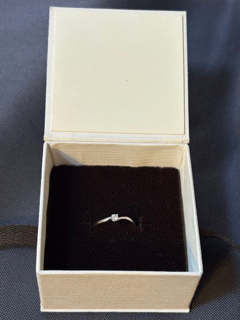 エテ　ダイヤモンドリング K 18、0、0５ct WG I I号